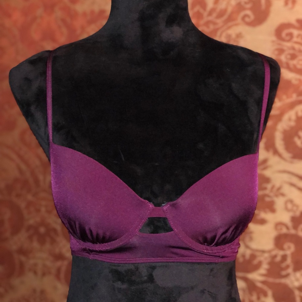 Abercrombie & Fitch Push-up Bikini top in Bordeaux